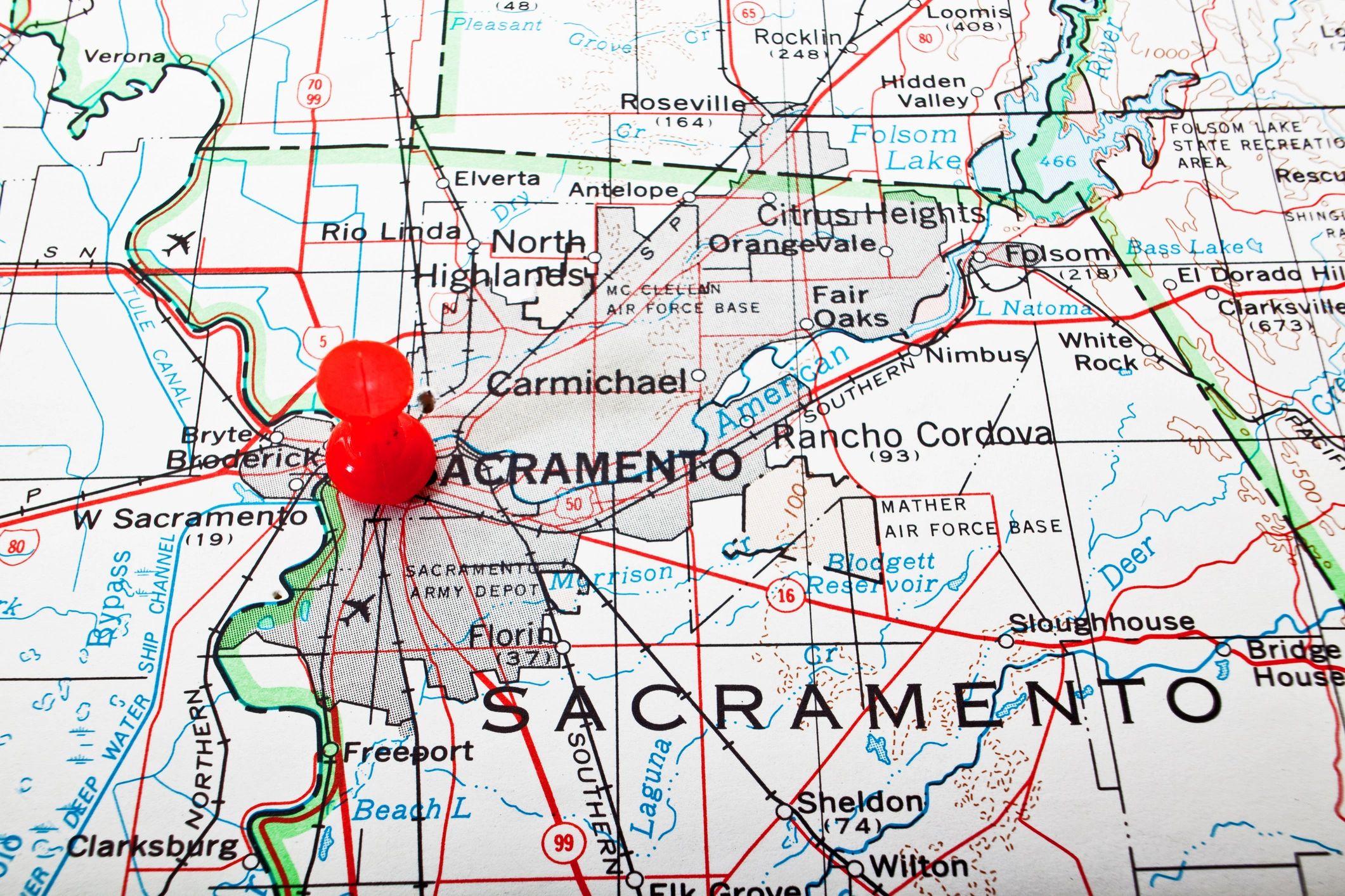 Sacramento city map