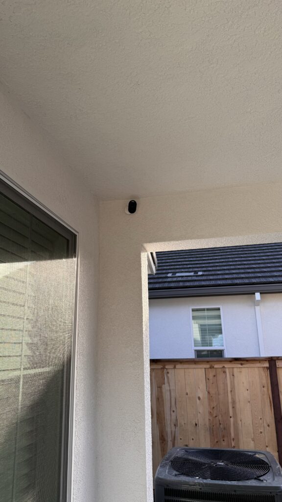 Security cameras installation